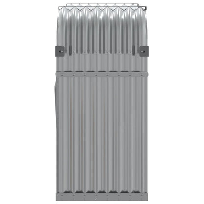 Log Holder Light Grey 120X45X100 Cm Galvanised Steel