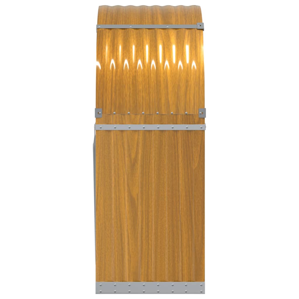 Log Holder Light Brown 80X45X120 Cm Galvanised Steel