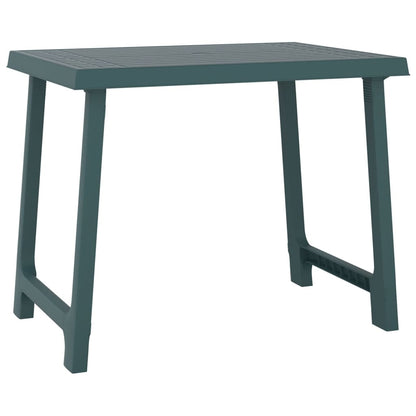 Camping Table Green 79X56X64 Cm Pp Wooden Look