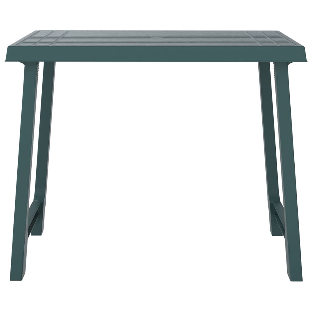 Camping Table Green 79X56X64 Cm Pp Wooden Look