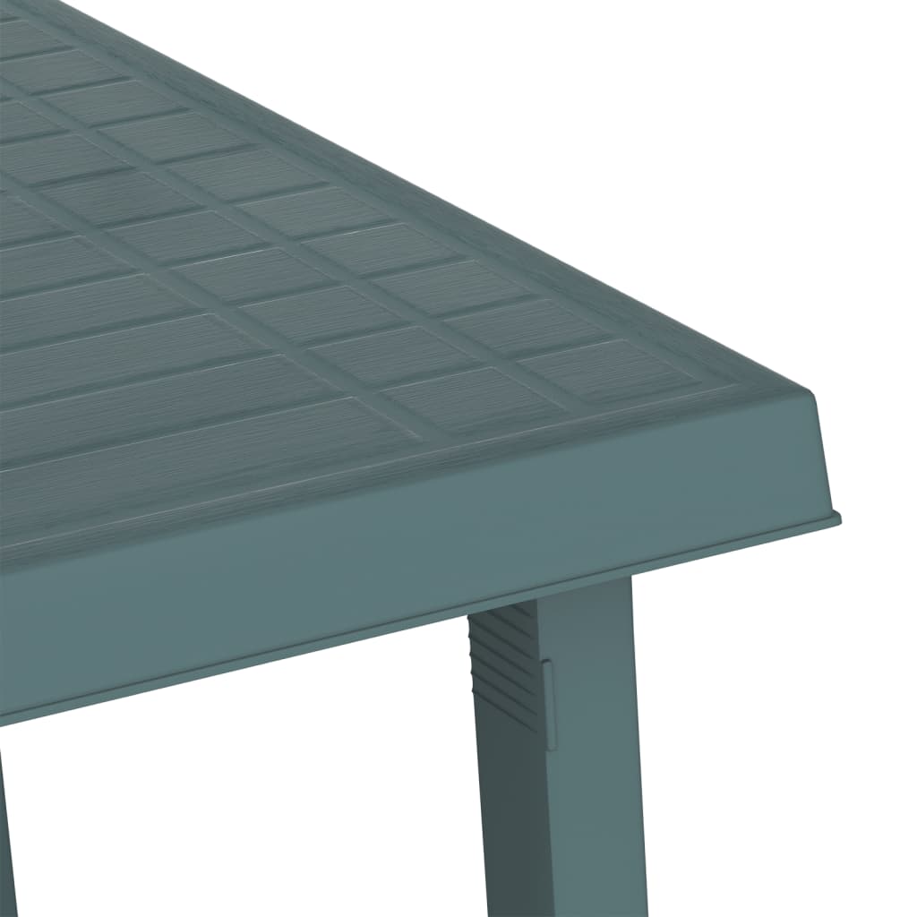 Camping Table Green 79X56X64 Cm Pp Wooden Look