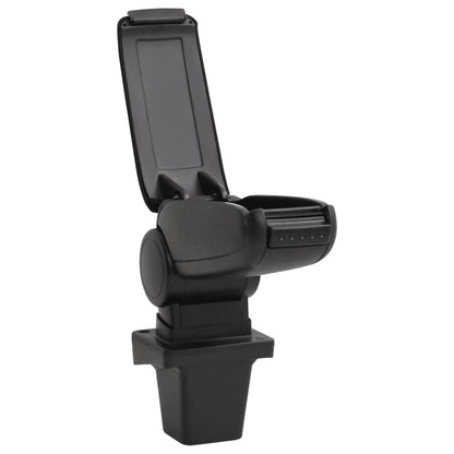 Car Armrest Black 14X33X(32-48.5) Cm Abs