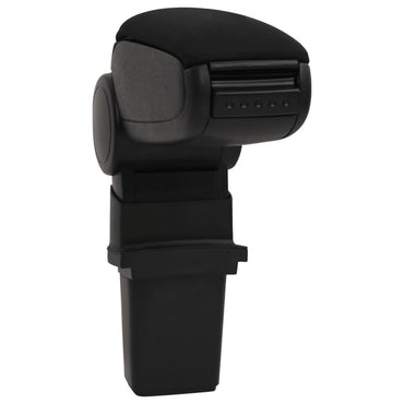 Car Armrest Black 12X32X(34-50) Cm Abs