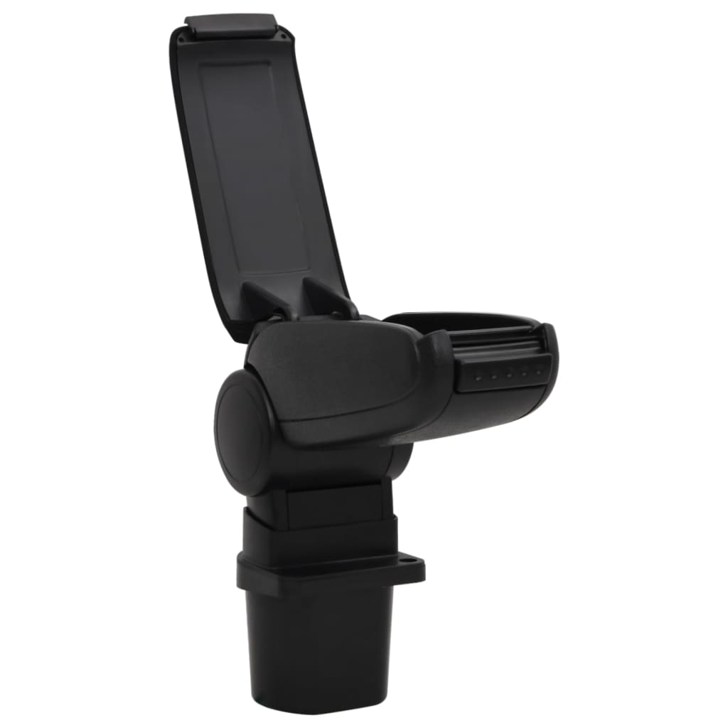 Car Armrest Black 12X31X(29.5-47) Cm Abs