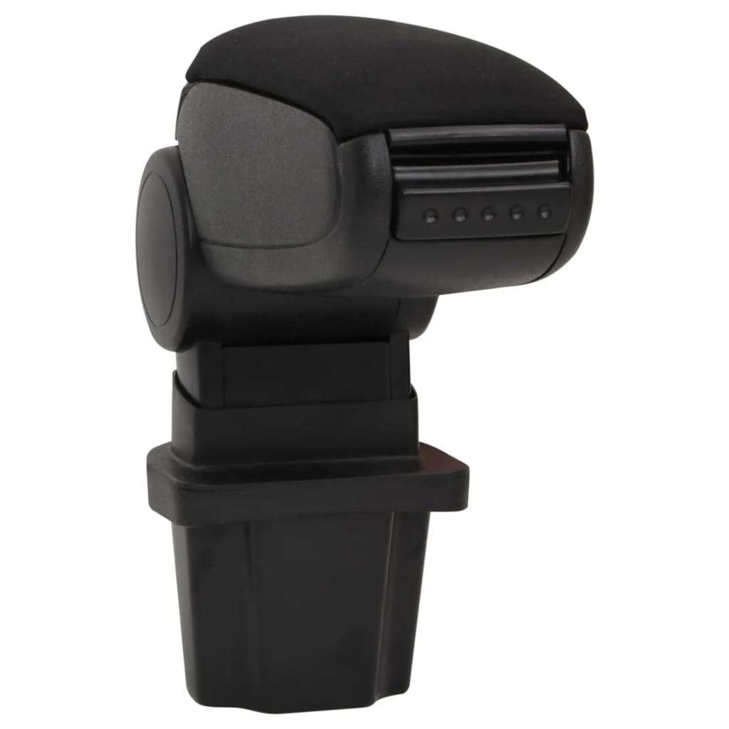 Car Armrest Black 13.5X32.5X(31-46.5) Cm Abs