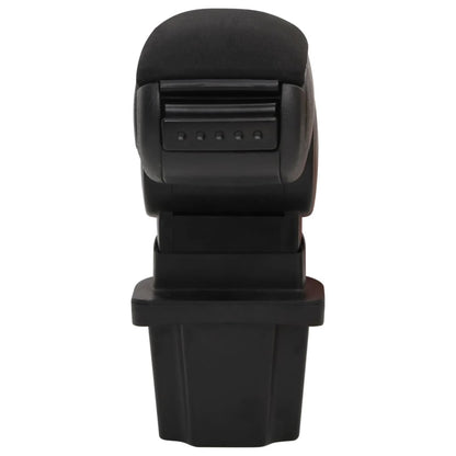 Car Armrest Black 13.5X32.5X(31-46.5) Cm Abs