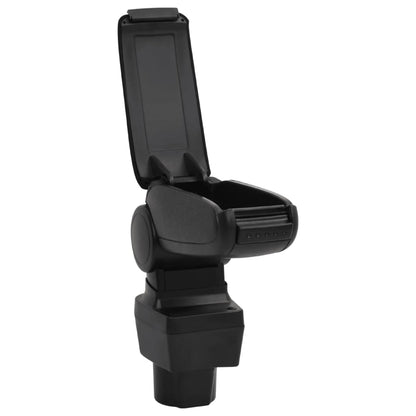 Car Armrest Black 12X32X(32-49) Cm Abs