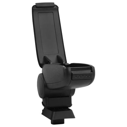 Car Armrest Black 12X33X(24-42) Cm Abs