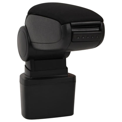 Car Armrest Black 14.5X31.5X(30-48) Cm Abs