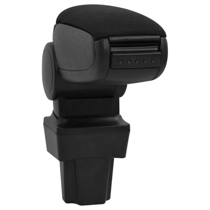 Car Armrest Black 11.5X32X(30-50) Cm Abs