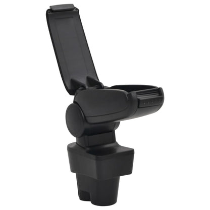 Car Armrest Black 12X36X(33.5-48) Cm Abs