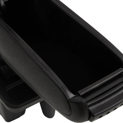 Car Armrest Black 15X31X(28-44) Cm Abs