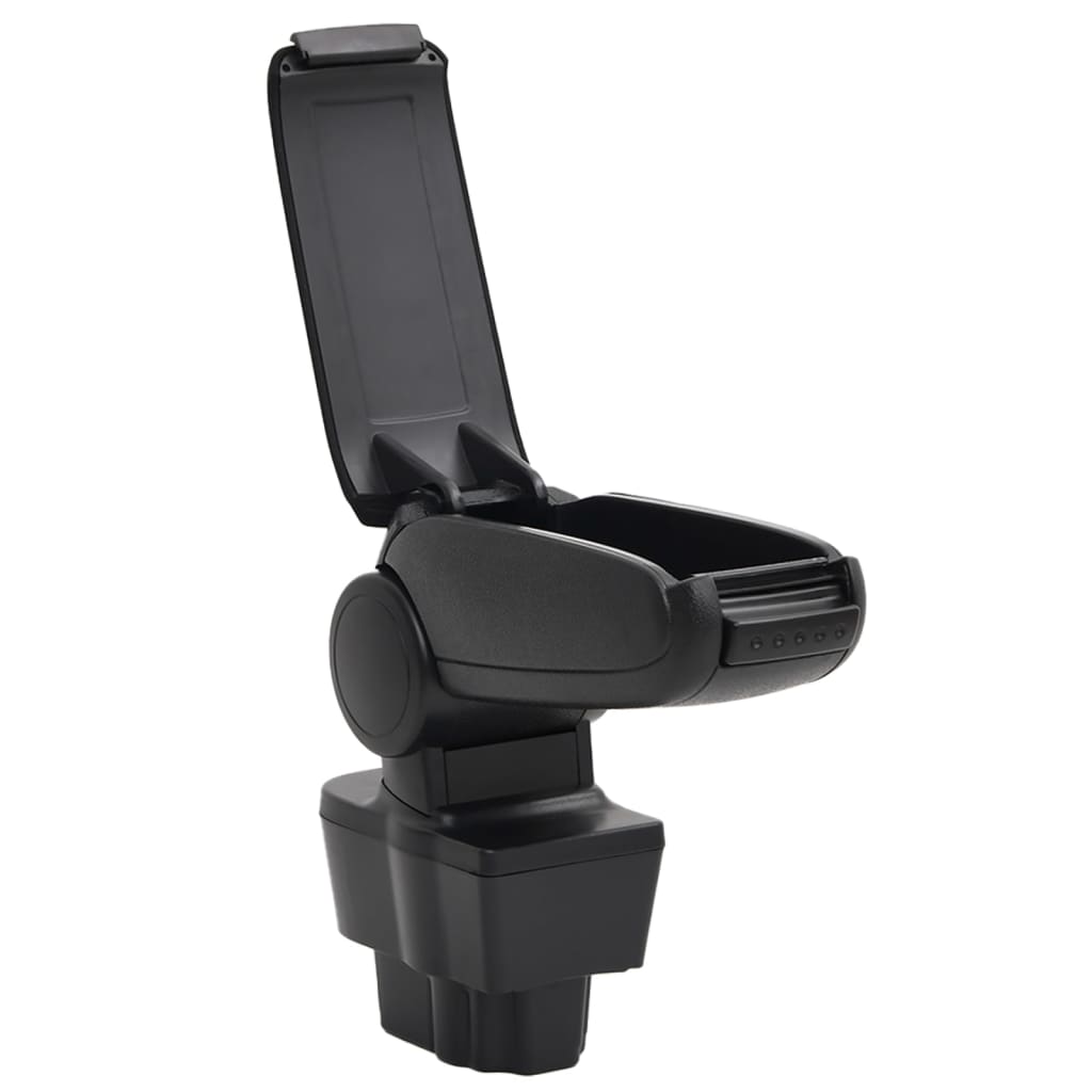 Car Armrest Black 12X37X(31-48) Cm Abs