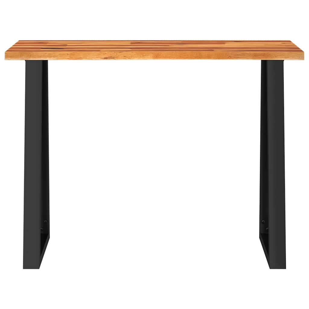 Console Table With Live Edge 110X35X80 Cm Solid Wood Acacia