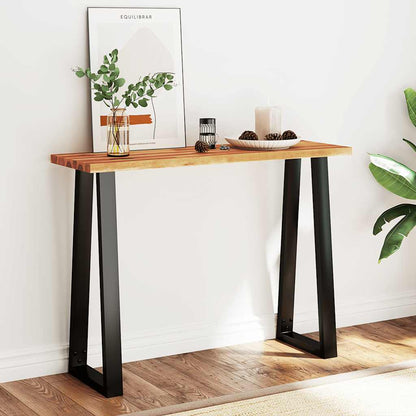 Console Table With Live Edge 110X35X80 Cm Solid Wood Acacia