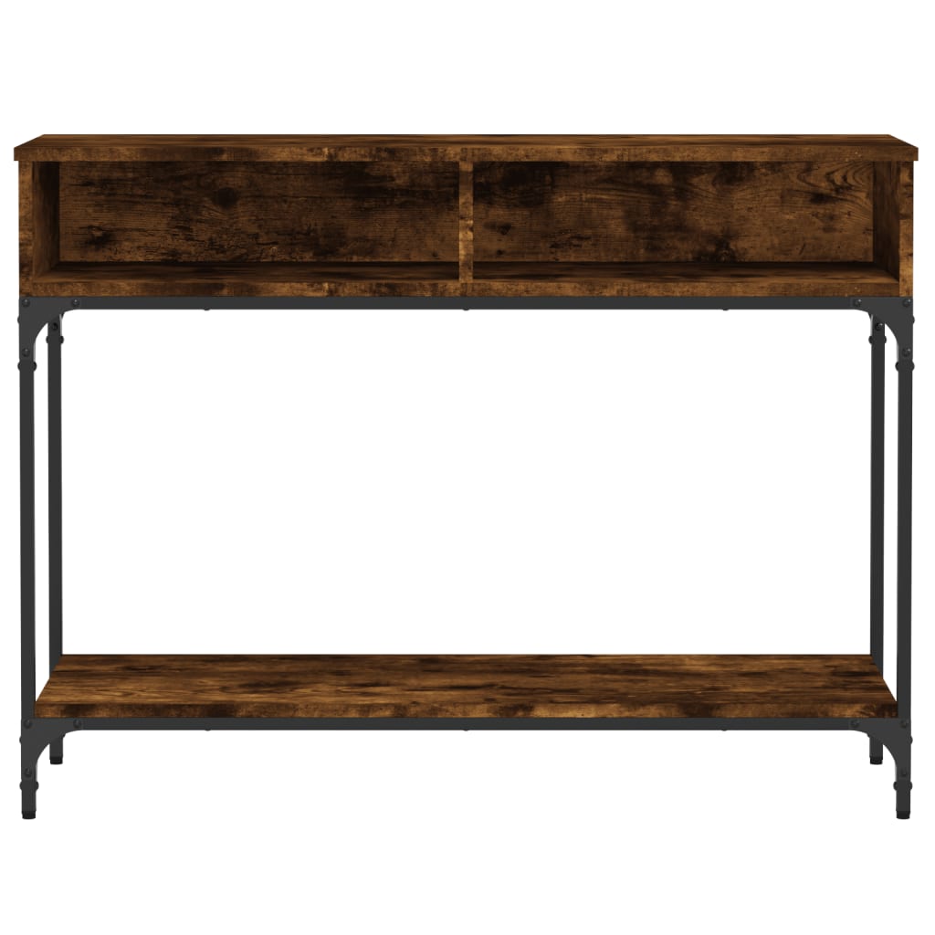 Console Table Smoked Oak 100X30.5X75 Cm Engineered Wood