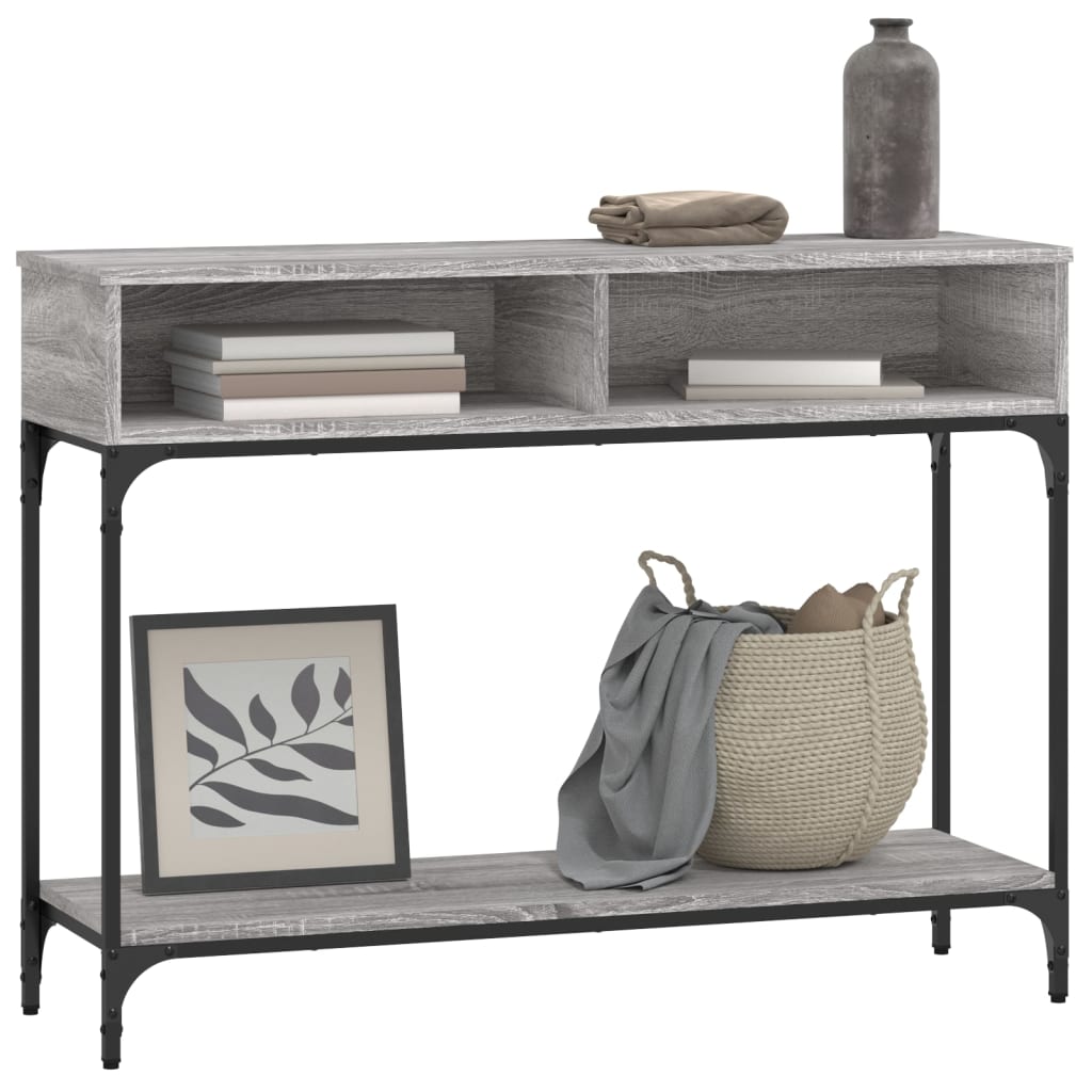 Console Table Grey Sonoma 100X30.5X75 Cm Engineered Wood