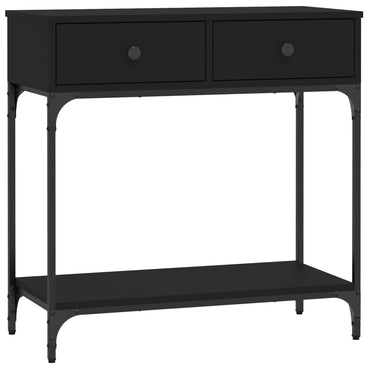 Console Table Black 75X34.5X75 Cm Engineered Wood