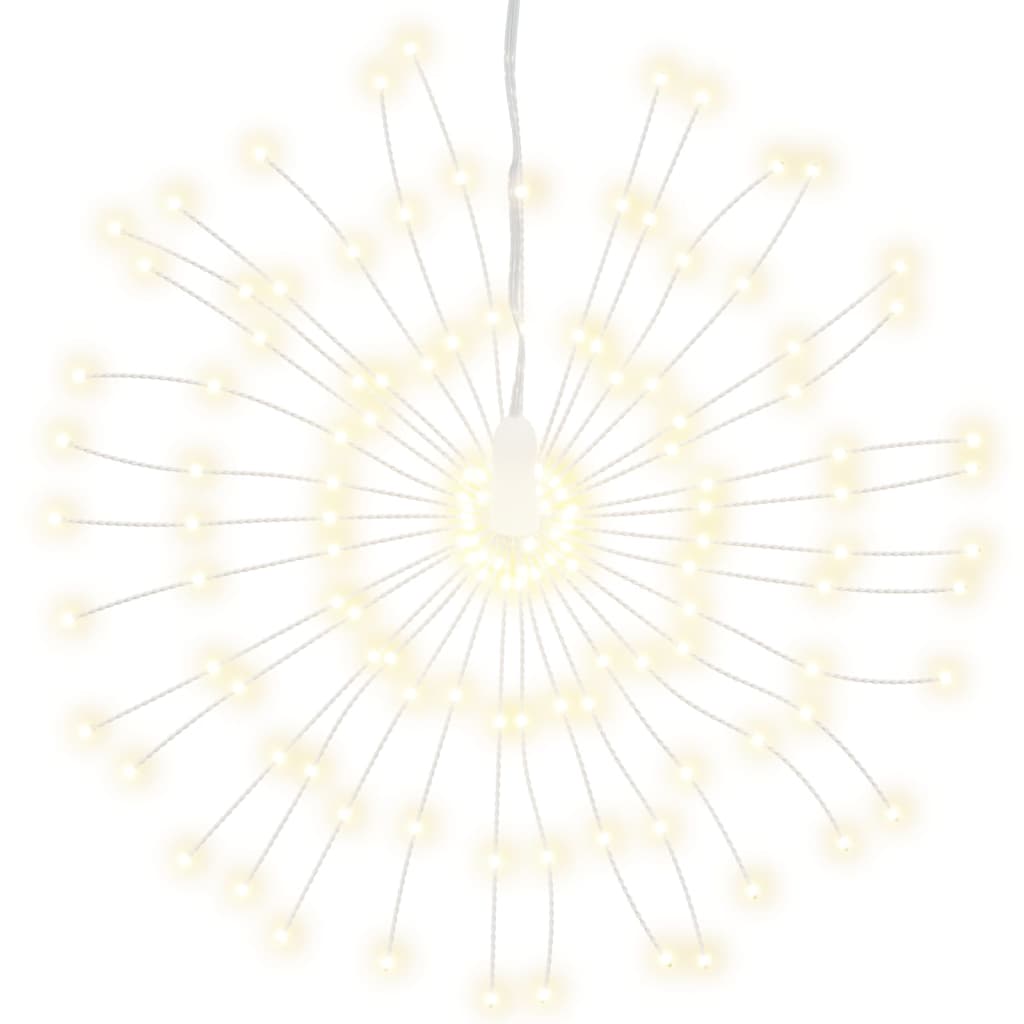 Christmas Starburst Lights 140 Leds 8 Pcs Warm White 17 Cm