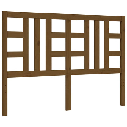 Bed Frame With Headboard Honey Brown King Size Solid Wood