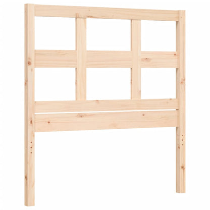 Bed Frame With Headboard Single Solid Wood