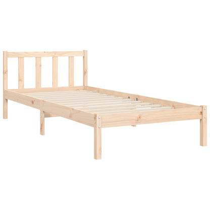 Bed Frame With Headboard Single Solid Wood