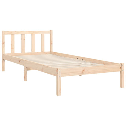 Bed Frame With Headboard Single Solid Wood