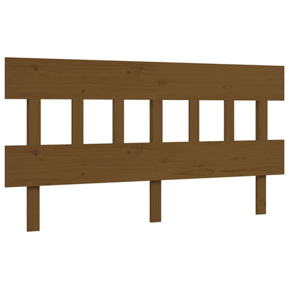 Bed Frame With Headboard Honey Brown King Size Solid Wood