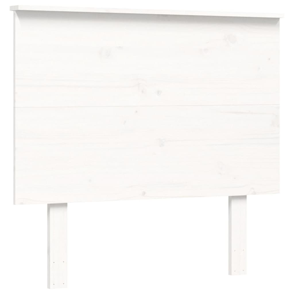 Bed Frame With Headboard White Single Solid Wood