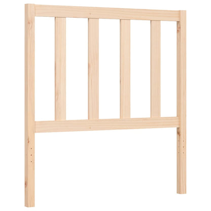 Bed Frame With Headboard Single Solid Wood