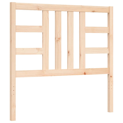 Bed Frame With Headboard Single Solid Wood