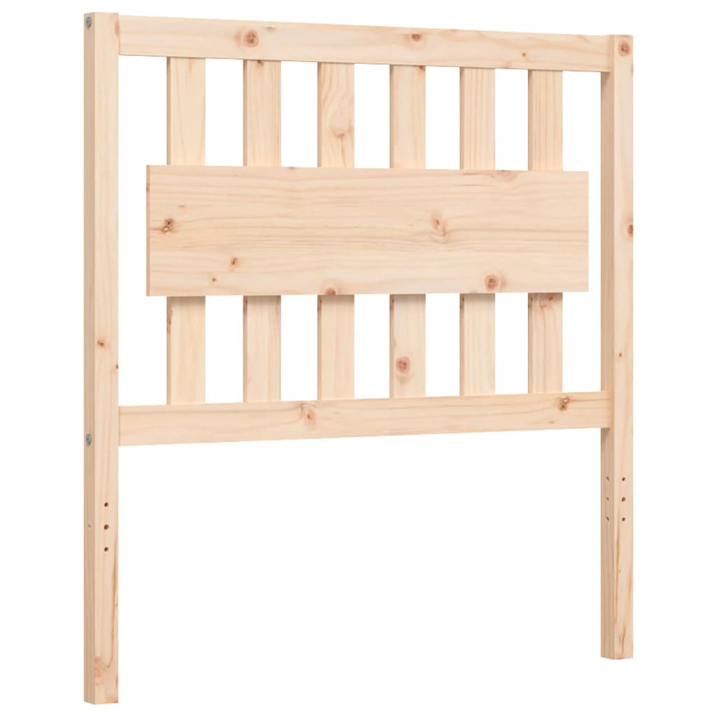 Bed Frame With Headboard Single Solid Wood