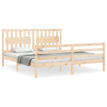 Bed Frame With Headboard Super King Size Solid Wood