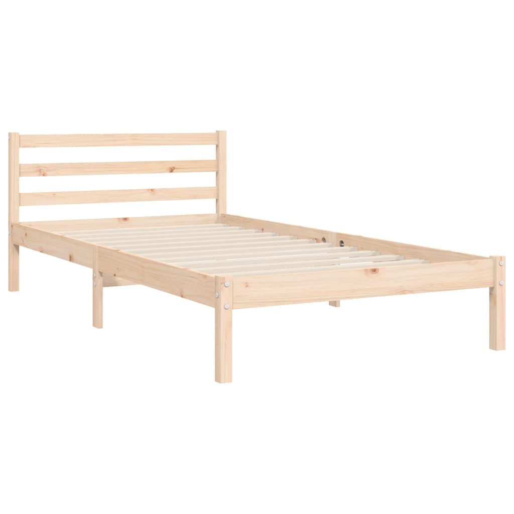 Bed Frame With Headboard Single Solid Wood