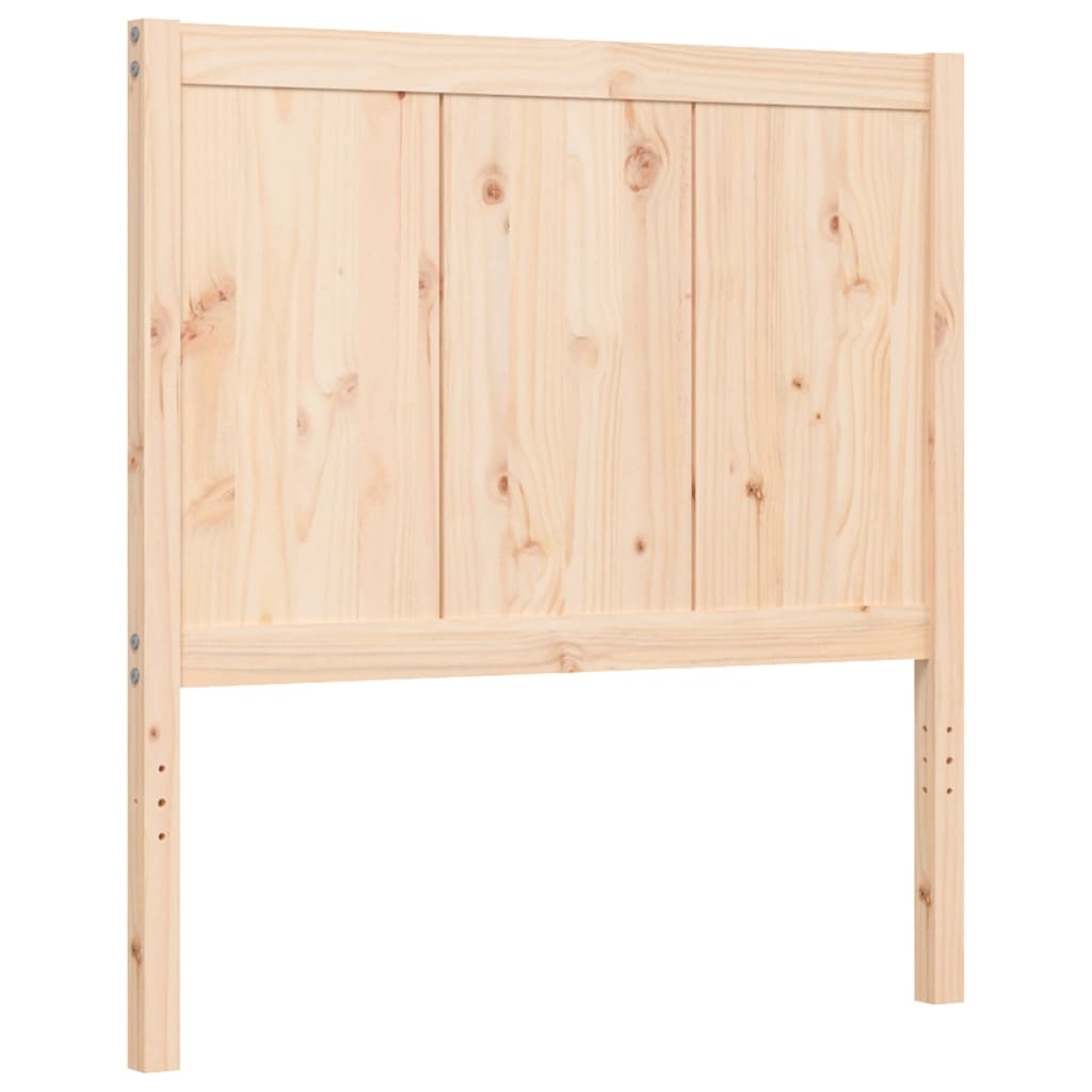 Bed Frame With Headboard Single Solid Wood