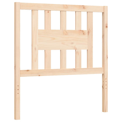 Bed Frame With Headboard Single Solid Wood