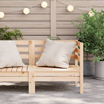 Garden Sofa Corner Solid Wood Pine