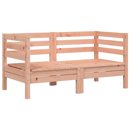 Garden Sofas Corner 2 Pcs Solid Wood Douglas