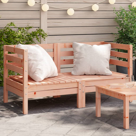 Garden Sofas Corner 2 Pcs Solid Wood Douglas