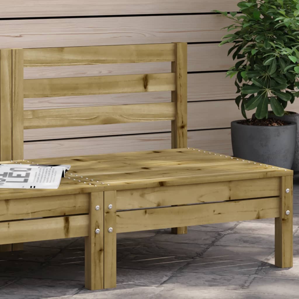 Garden Sofa Armless Impregnated Wood Pine