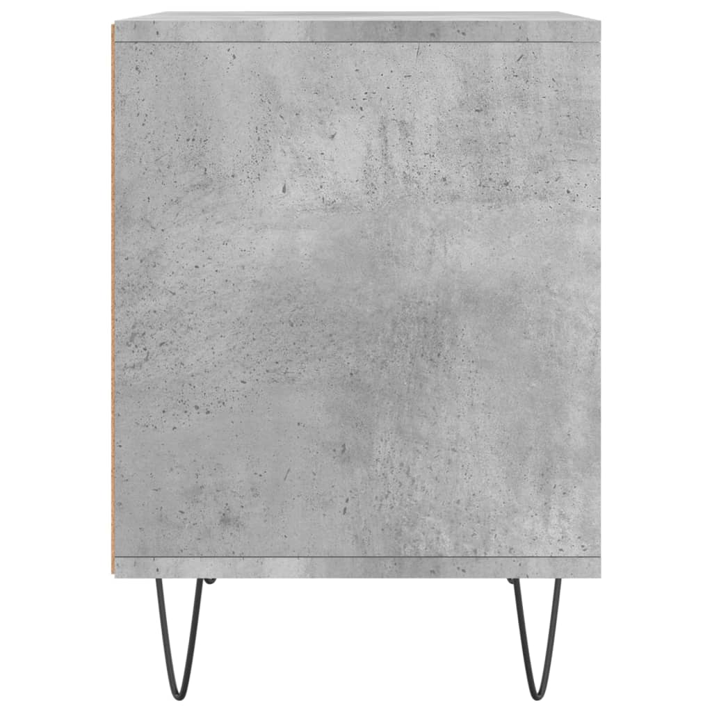 Bedside Cabinet Concrete Grey 40X35X50 Cm Engineered Wood