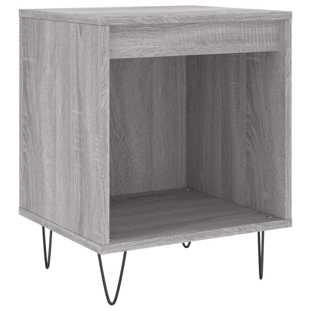 Bedside Cabinet Grey Sonoma 40X35X50 Cm Engineered Wood