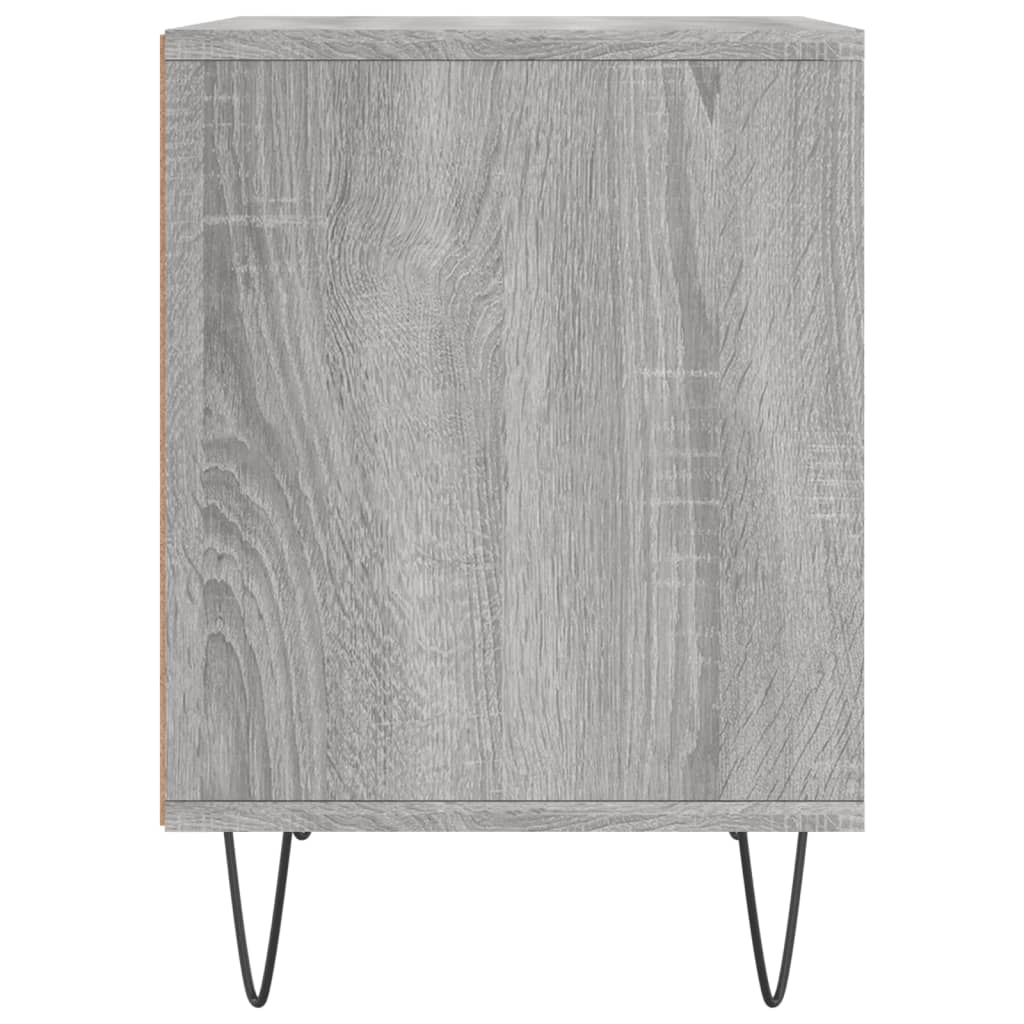 Bedside Cabinet Grey Sonoma 40X35X50 Cm Engineered Wood