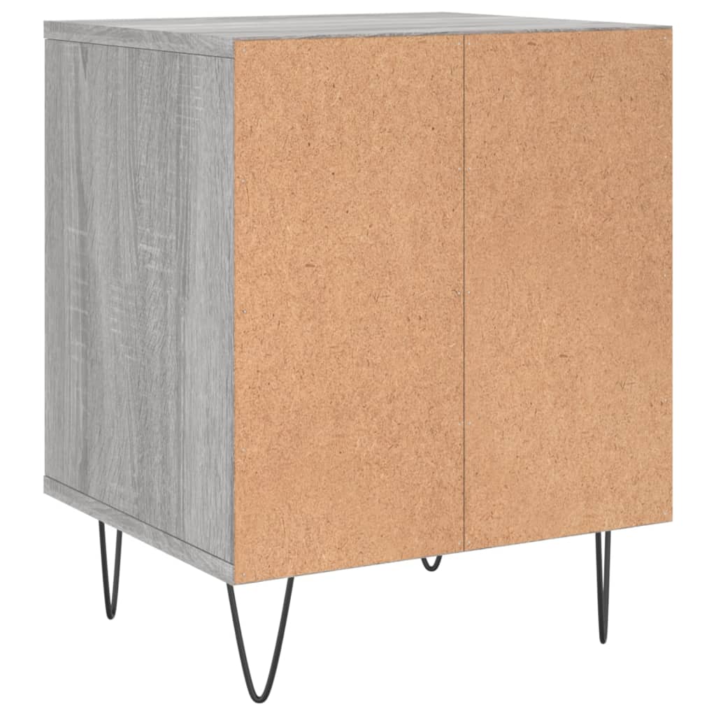 Bedside Cabinet Grey Sonoma 40X35X50 Cm Engineered Wood