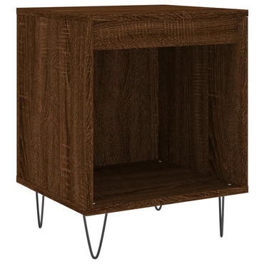 Bedside Cabinet Brown Oak 40X35X50 Cm Engineered Wood