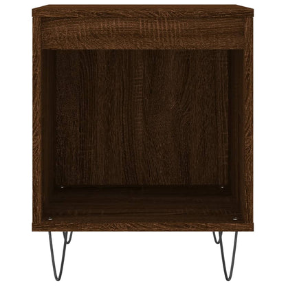 Bedside Cabinet Brown Oak 40X35X50 Cm Engineered Wood