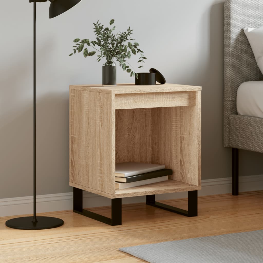 Bedside Cabinet Sonoma Oak 40X35X50 Cm Engineered Wood