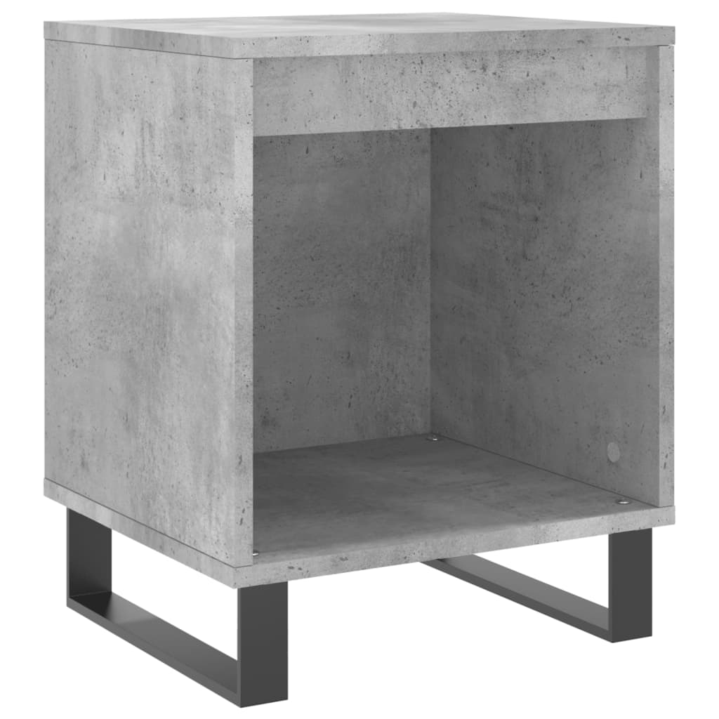 Bedside Cabinet Concrete Grey 40X35X50 Cm Engineered Wood