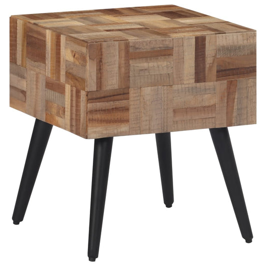 Side Table 40X40X45 Cm Solid Reclaimed Teak