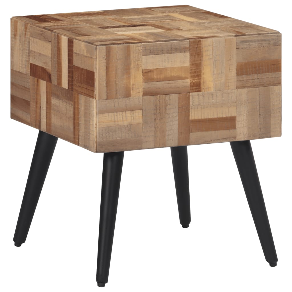 Side Table 40X40X45 Cm Solid Reclaimed Teak